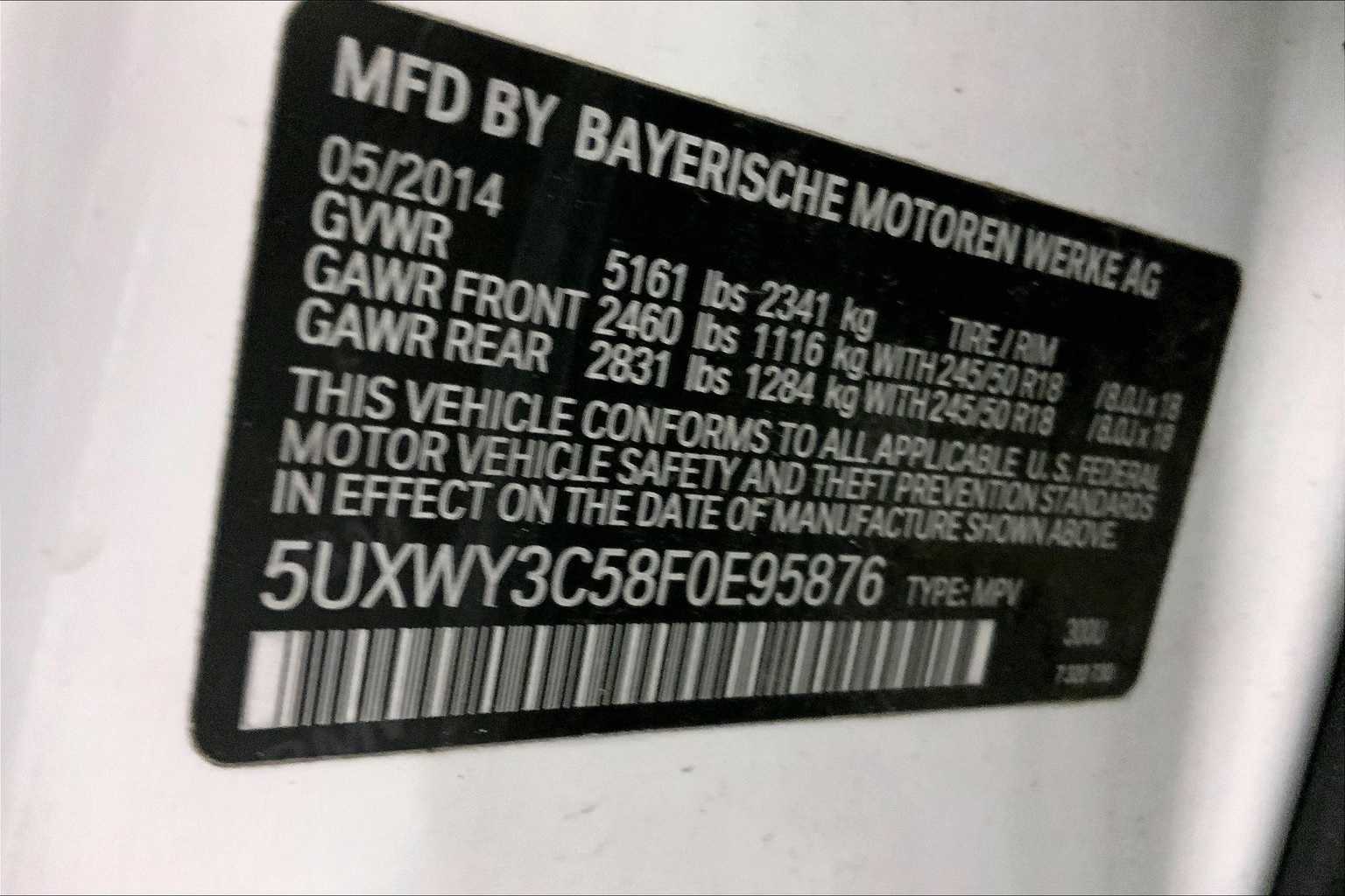 2015 BMW X3 xDrive28d 20