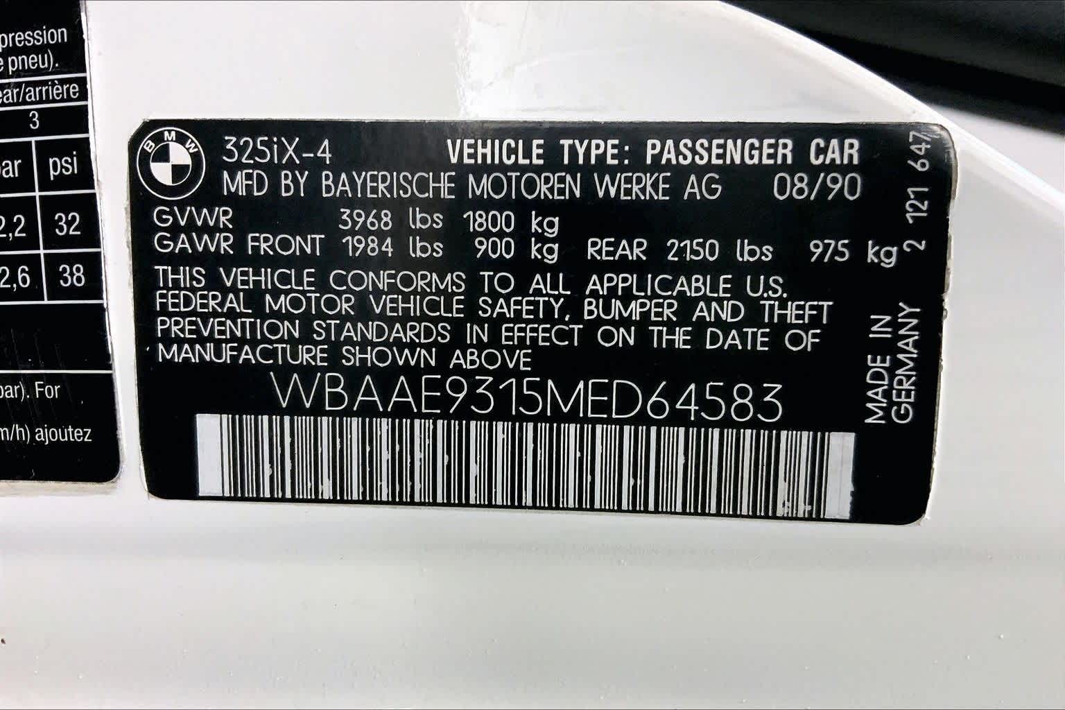 Thumbnail: 1991 BMW 3 Series - 20