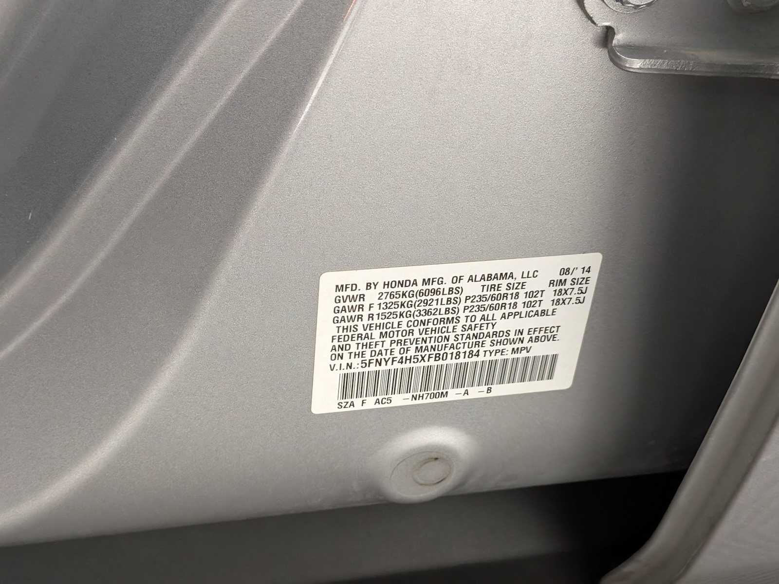 Thumbnail: 2015 Honda Pilot - 36