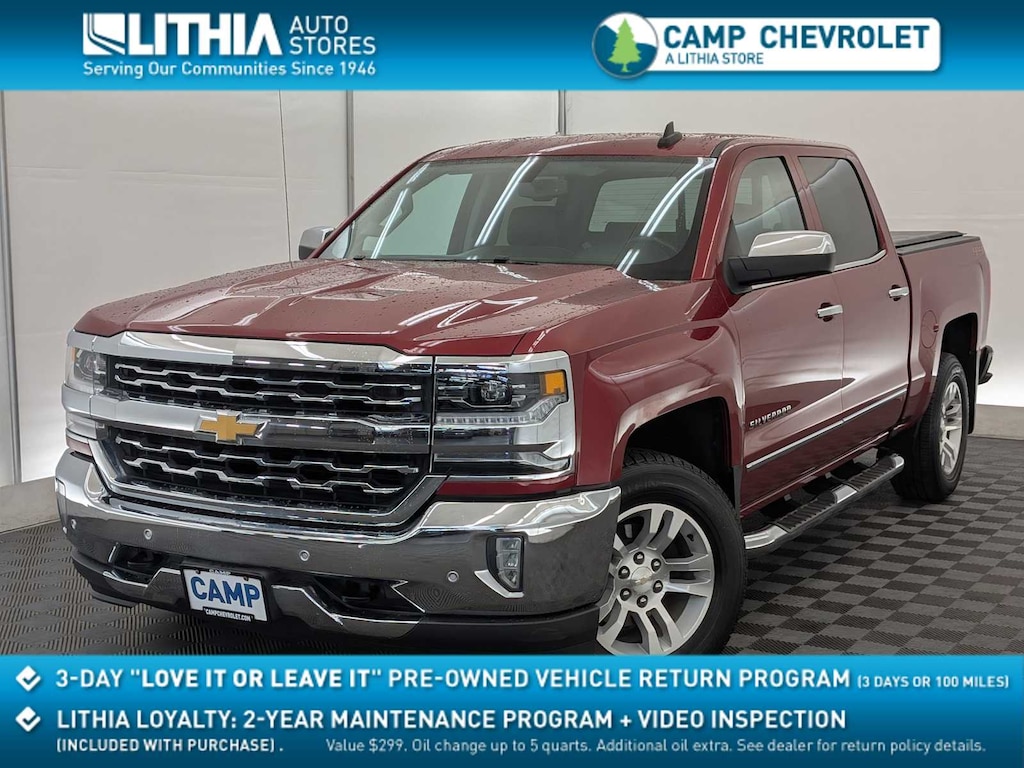 Used 2018 Chevrolet Silverado 1500 LTZ Truck Crew Cab
