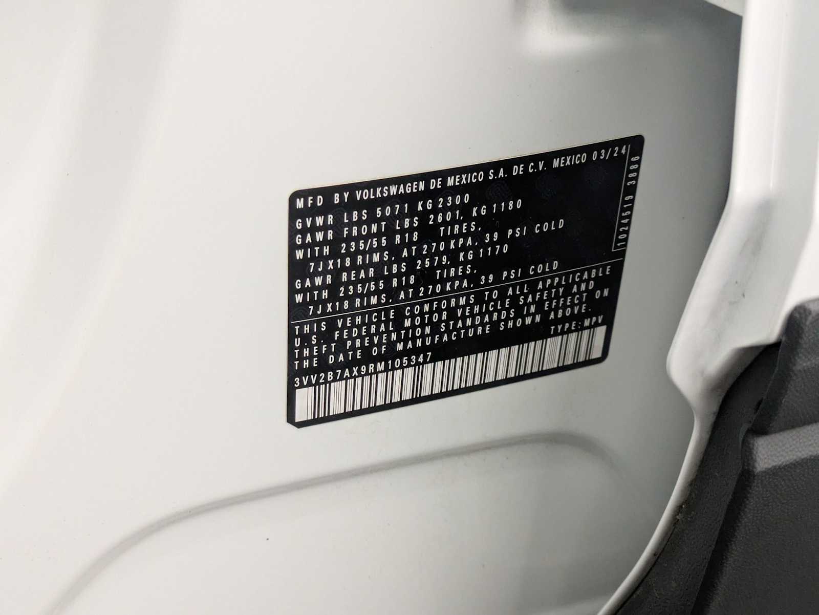 2024 Volkswagen Tiguan 2.0T 35