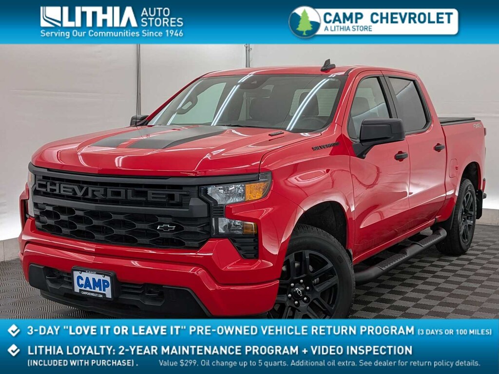 Used 2025 Chevrolet Silverado 1500 Custom Truck Crew Cab
