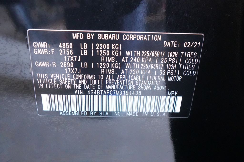 2021 Subaru Outback Premium - Photo 38