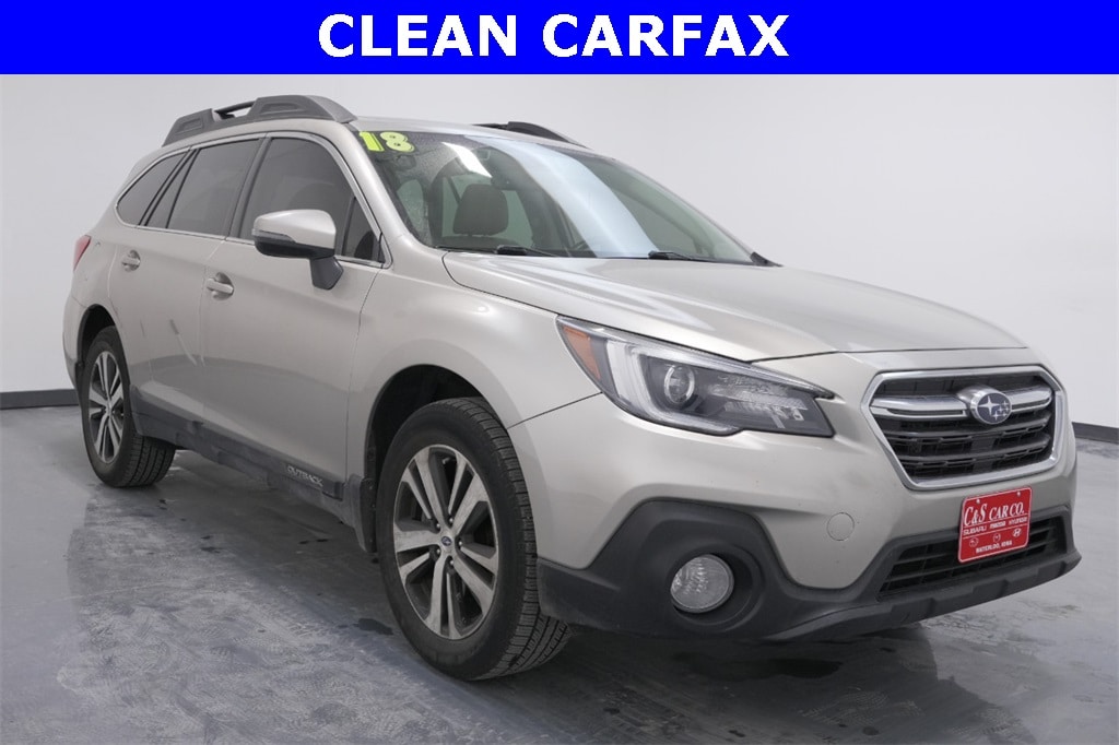 Used 2018 Subaru Outback Limited with VIN 4S4BSANC4J3307887 for sale in Waterloo, IA