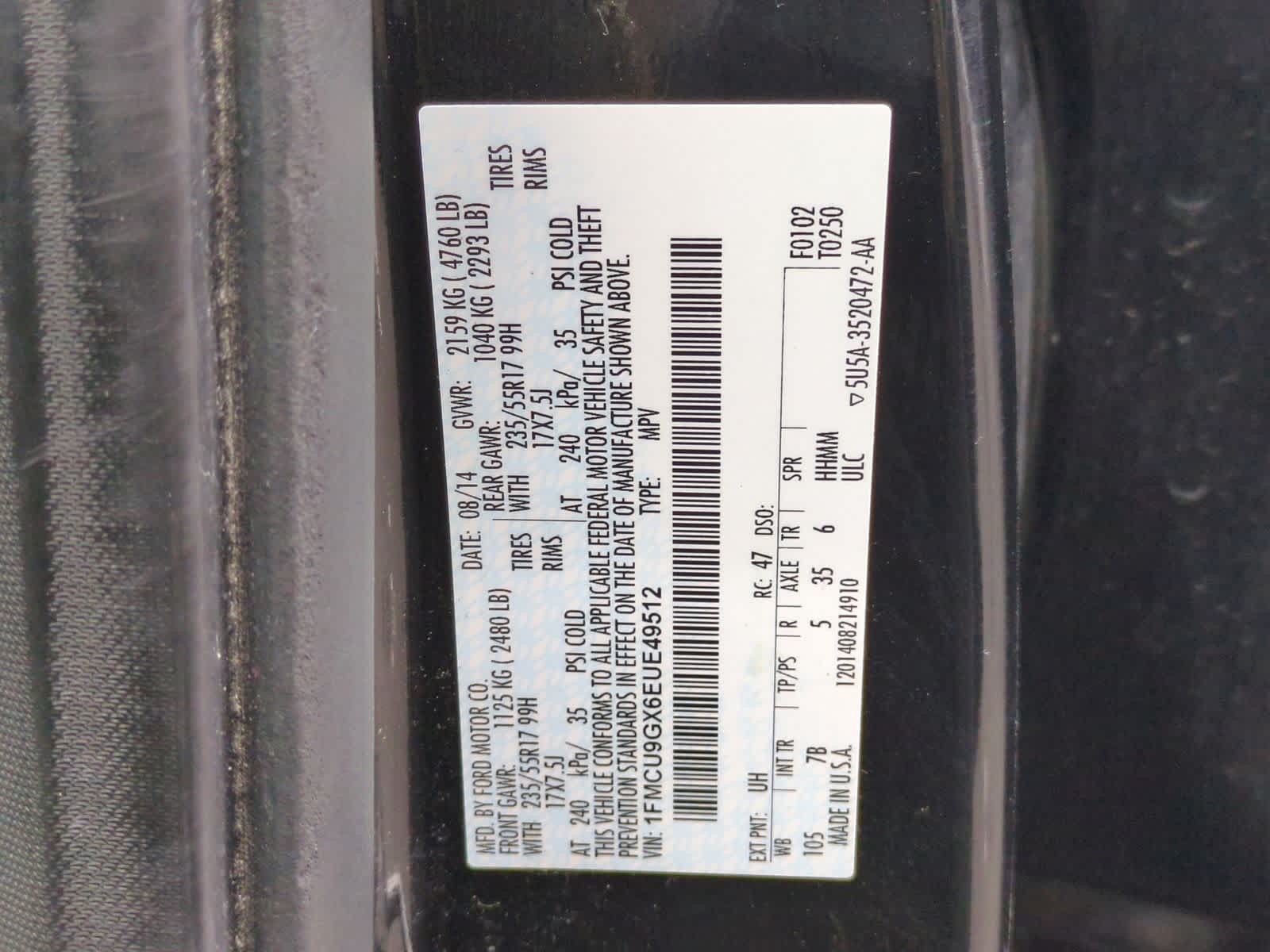 Thumbnail: 2014 Ford Escape - 35