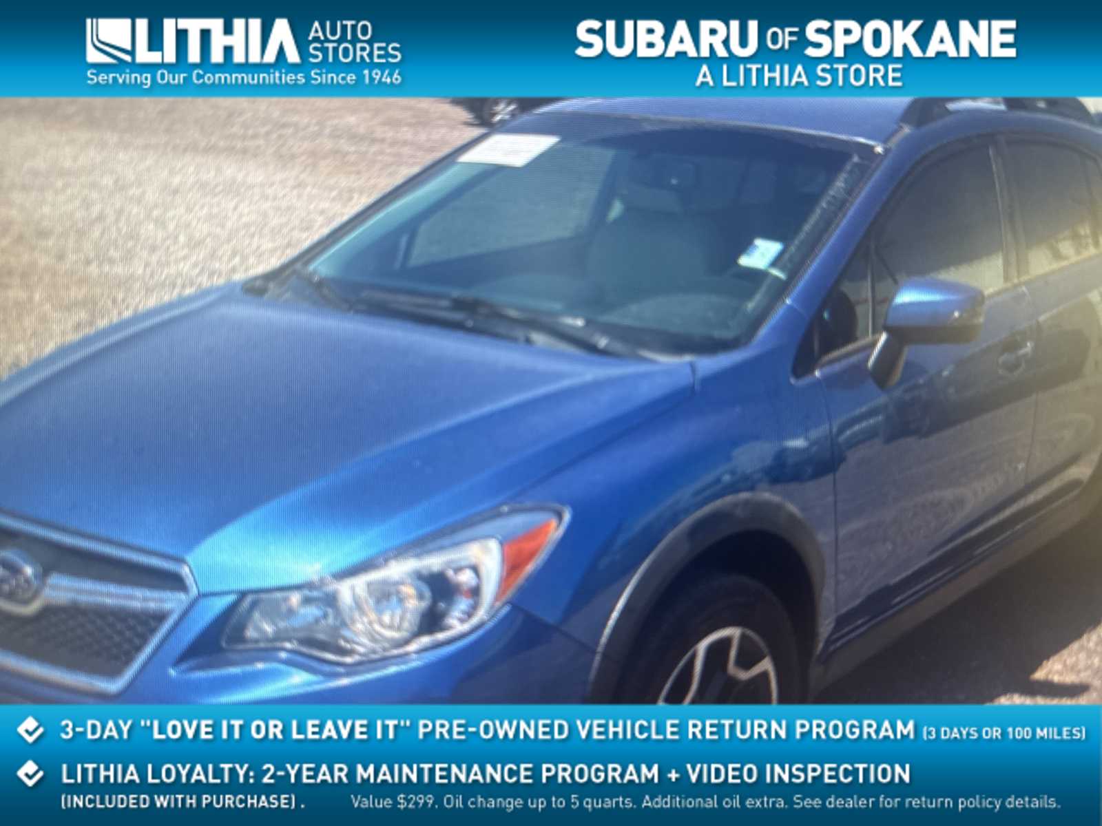 2016 Subaru Crosstrek Limited -
                  Spokane, WA