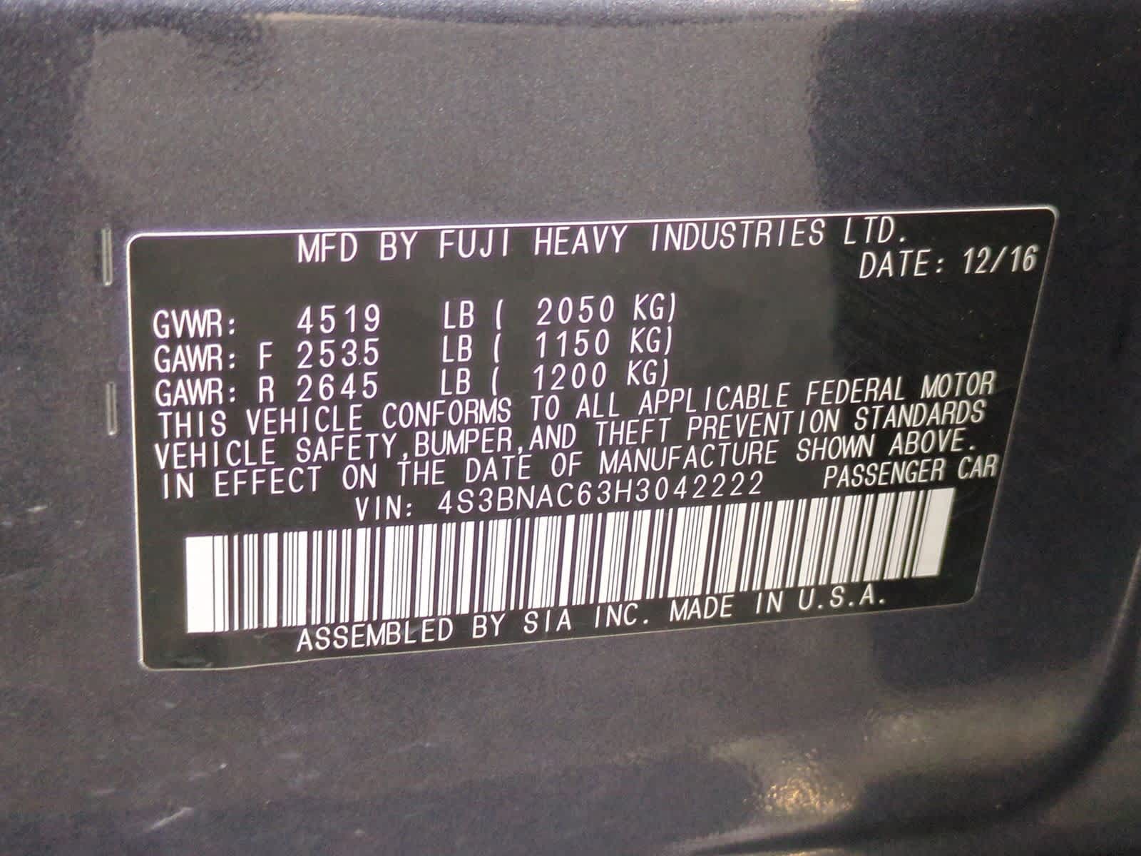 Thumbnail: 2017 Subaru Legacy - 34