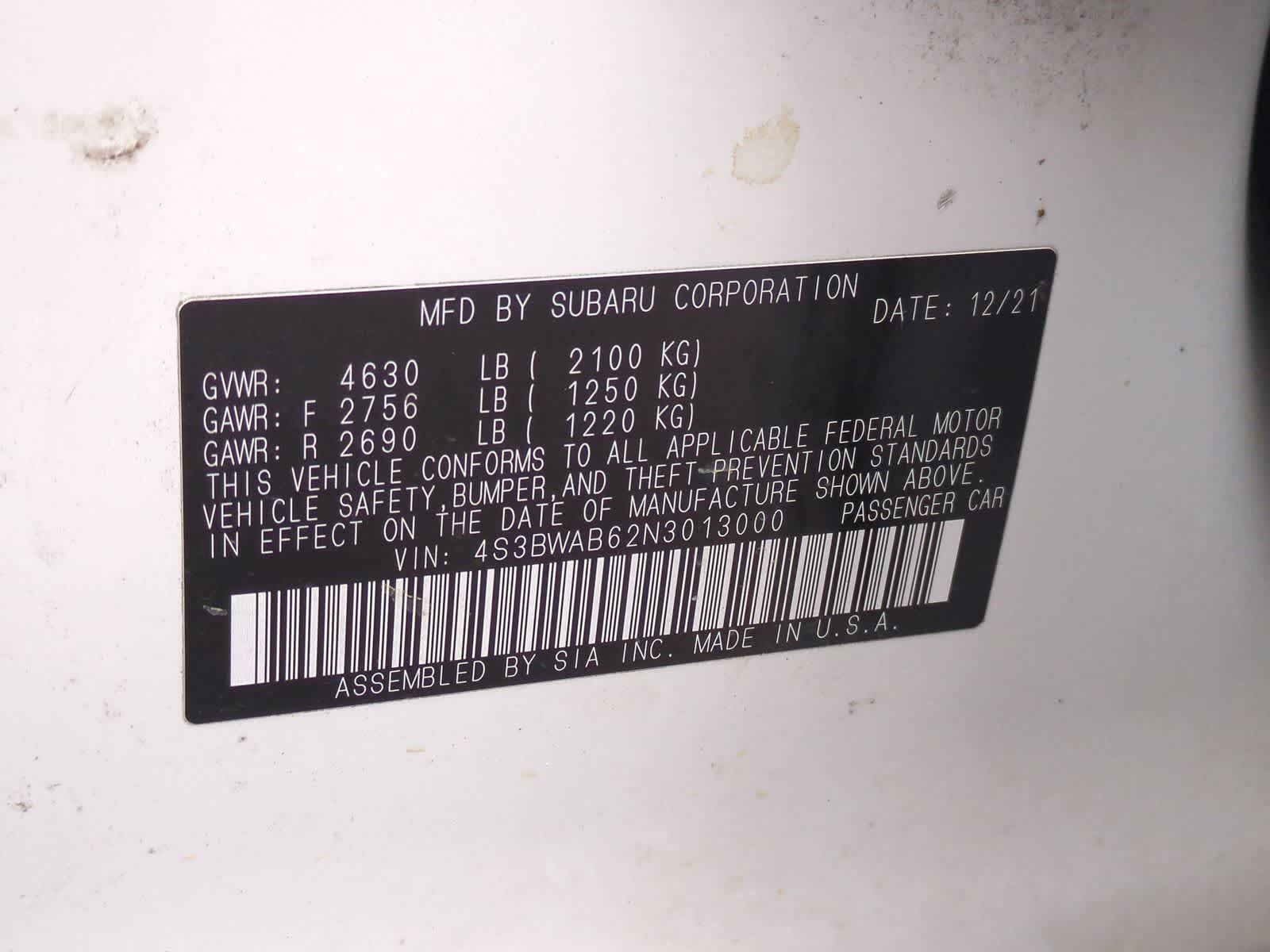 Thumbnail: 2022 Subaru Legacy - 34