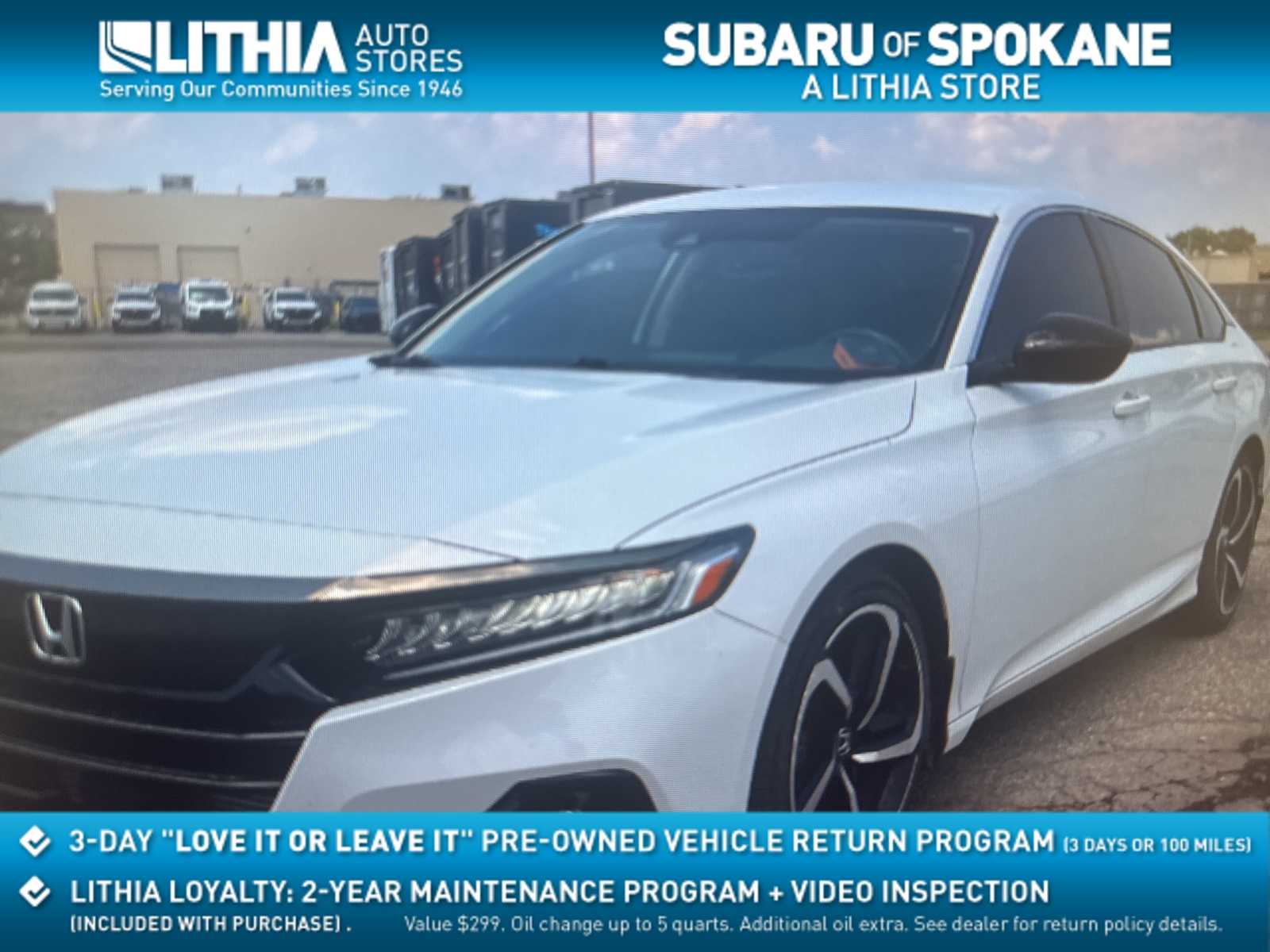 2021 Honda Accord Sport Hero Image