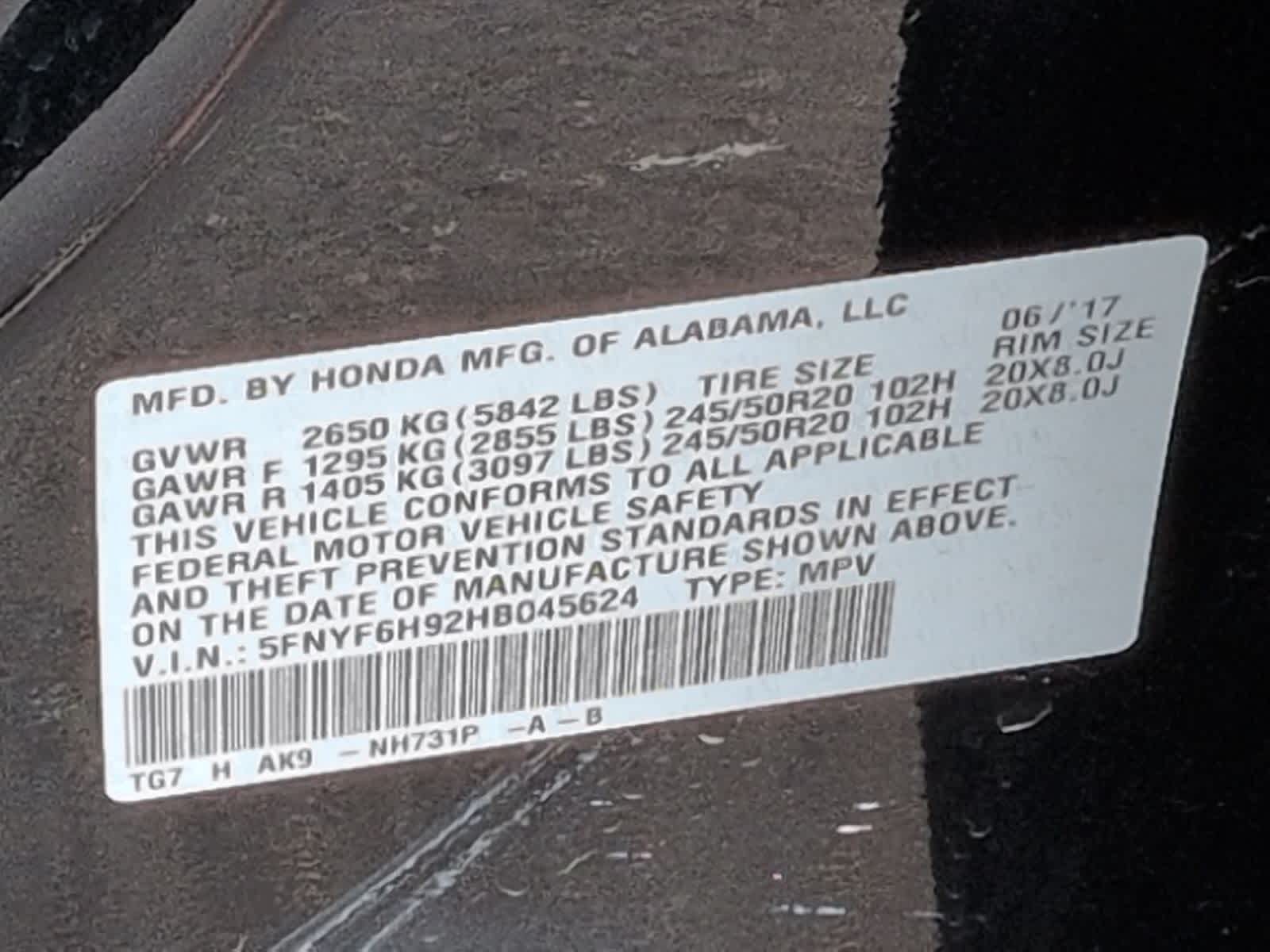 Thumbnail: 2017 Honda Pilot - 37