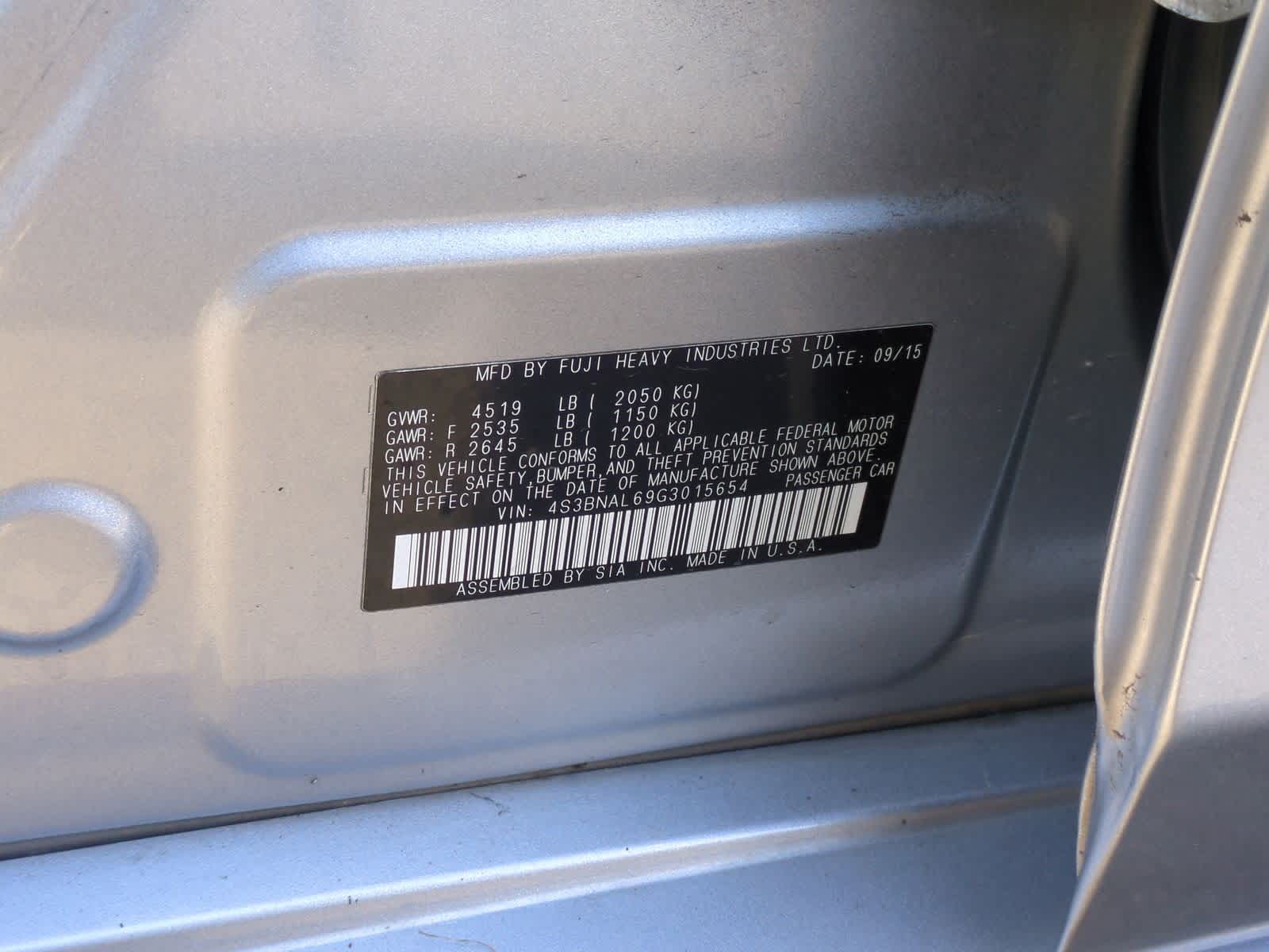 Thumbnail: 2016 Subaru Legacy - 36