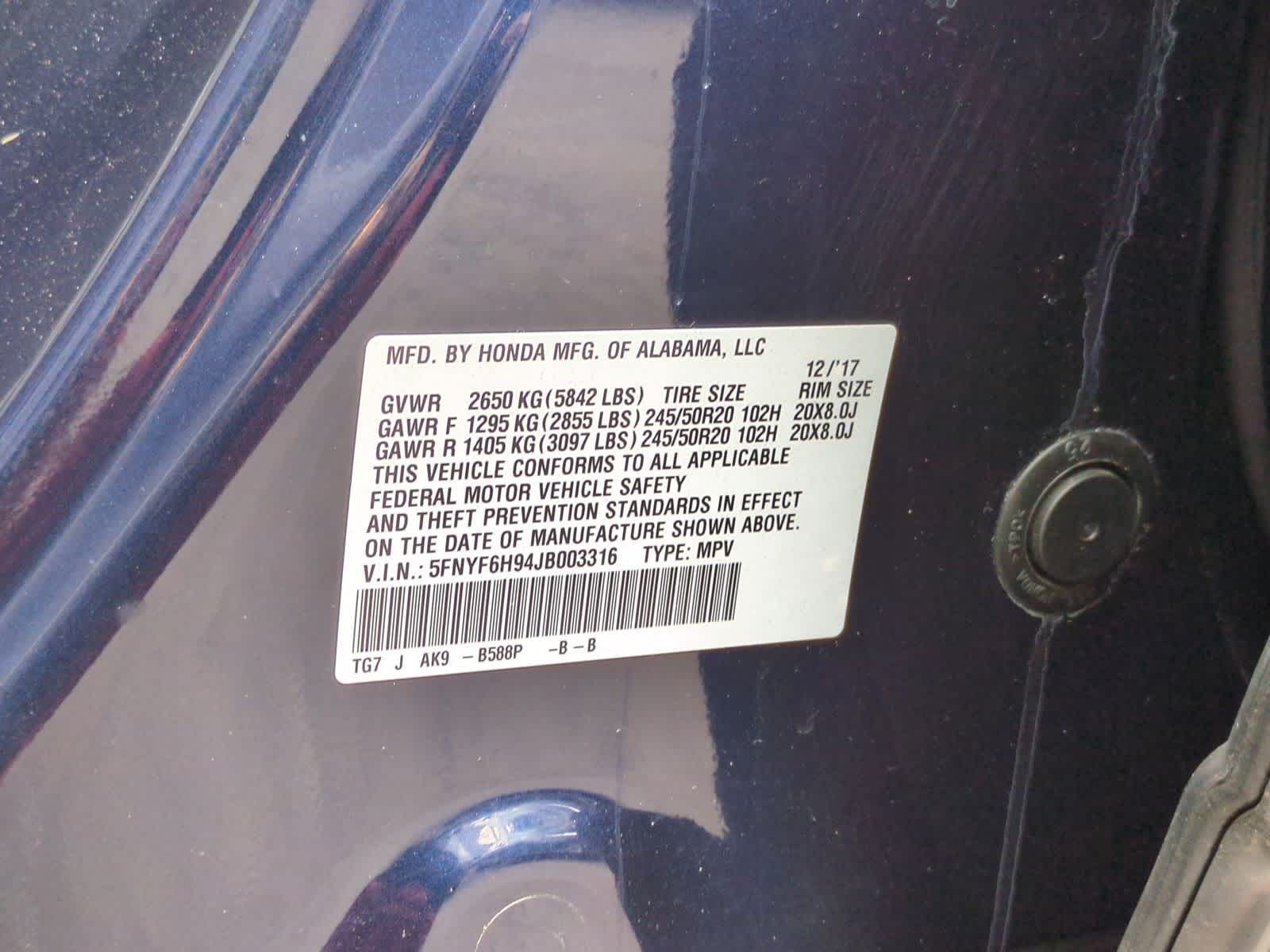 Thumbnail: 2018 Honda Pilot - 37