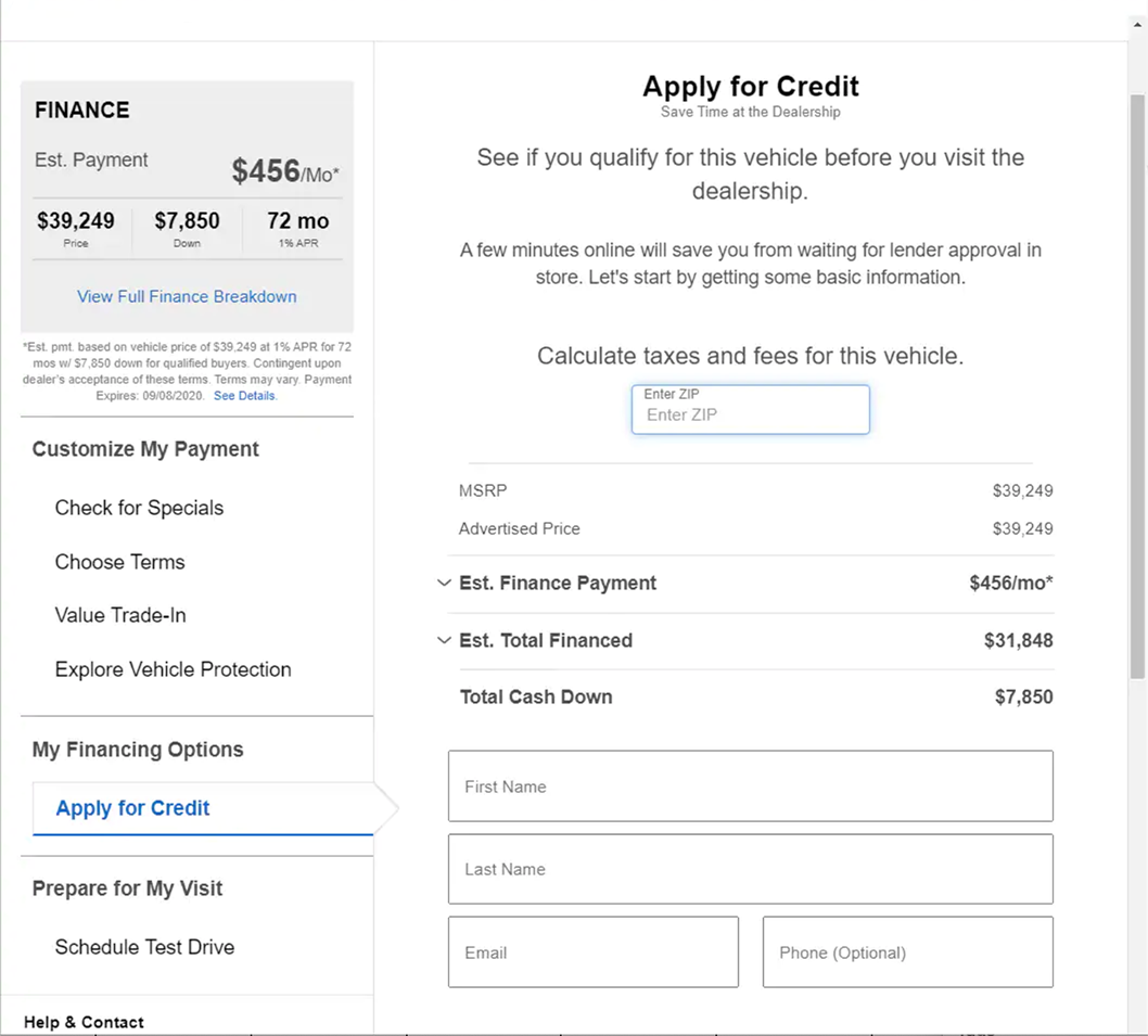 Apply for Credit