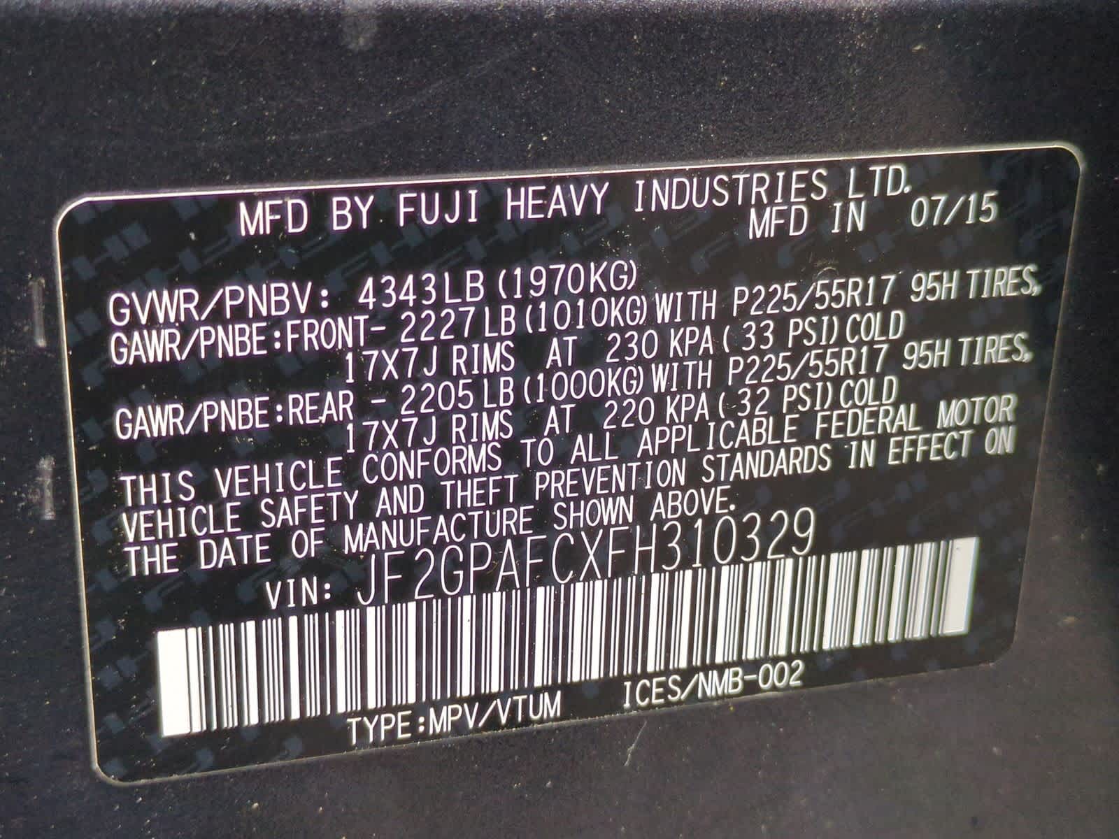 Thumbnail: 2015 Subaru XV Crosstrek - 34