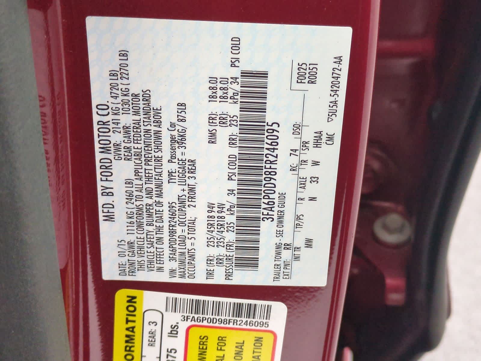 Thumbnail: 2015 Ford Fusion - 35