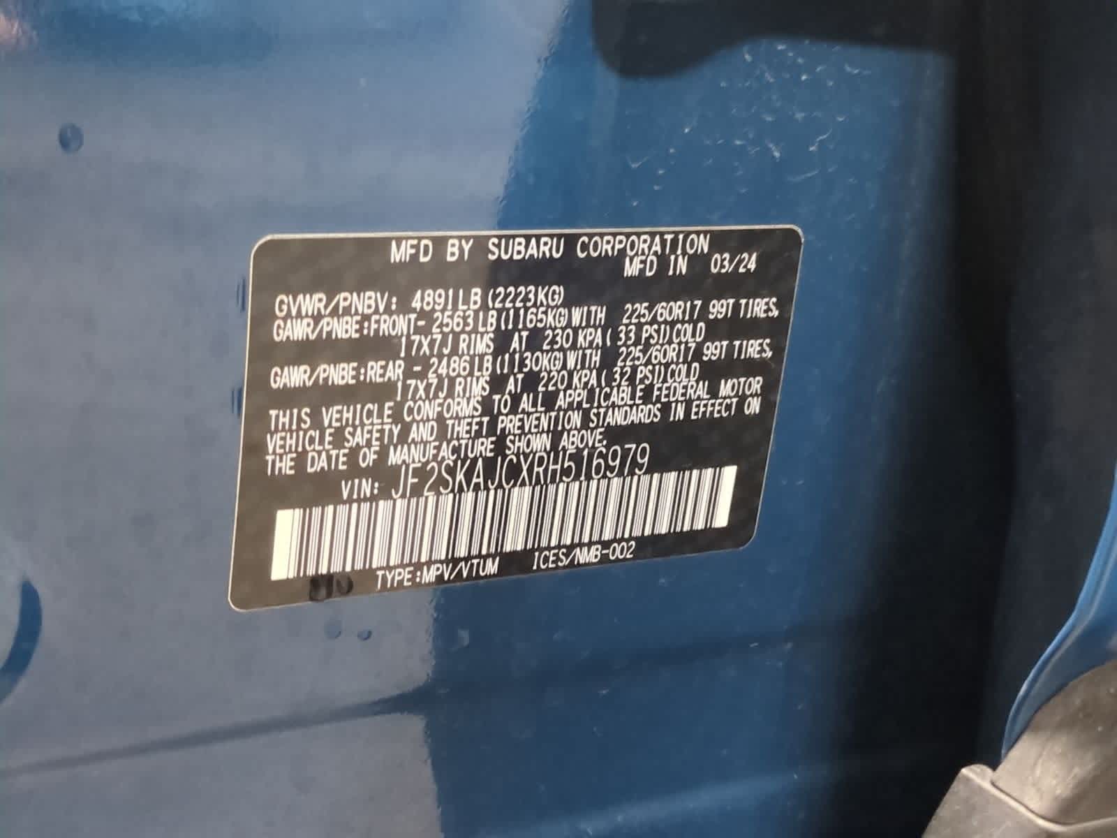 2024 Subaru Forester Wilderness 38