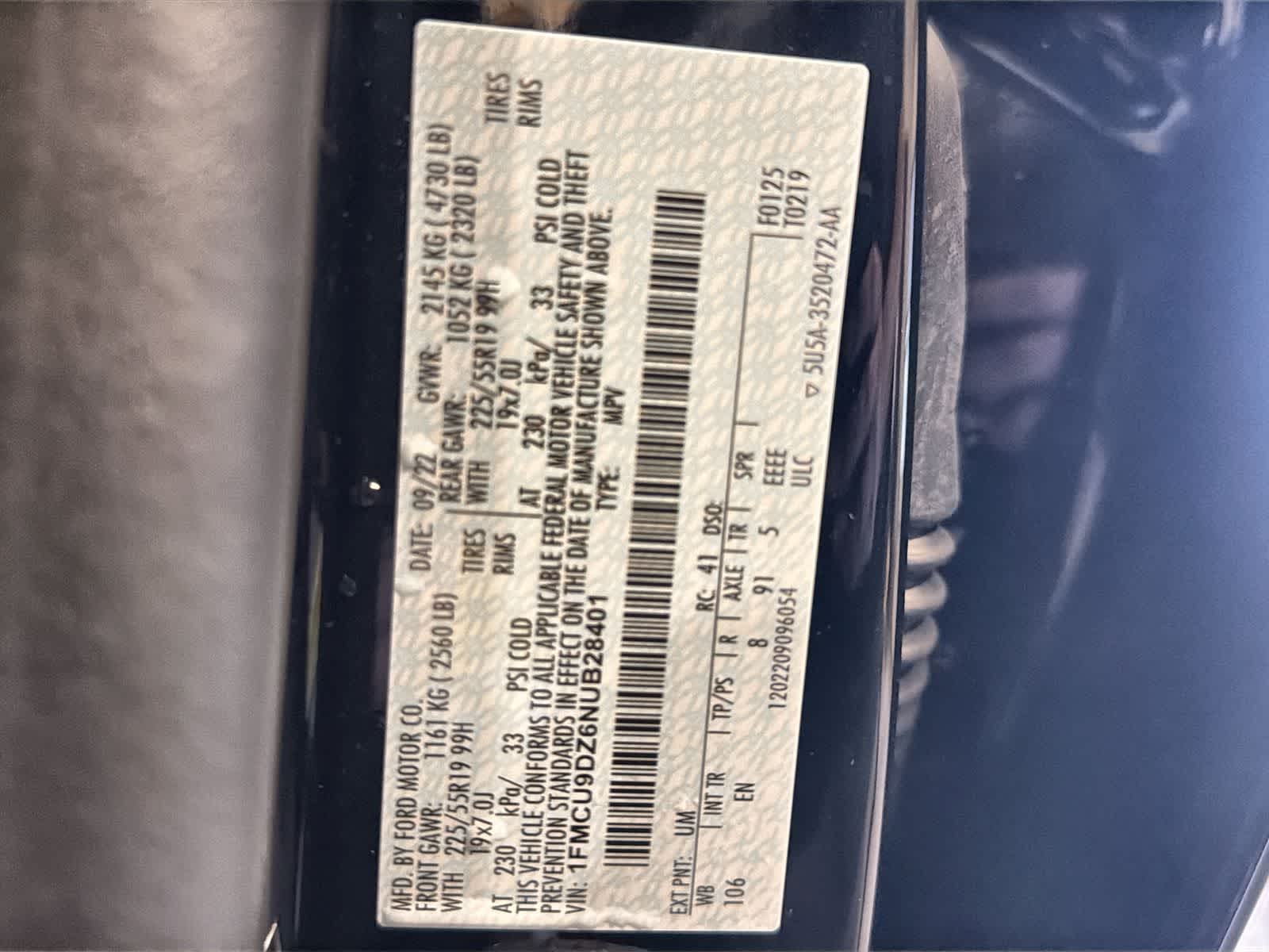 Thumbnail: 2022 Ford Escape - 37