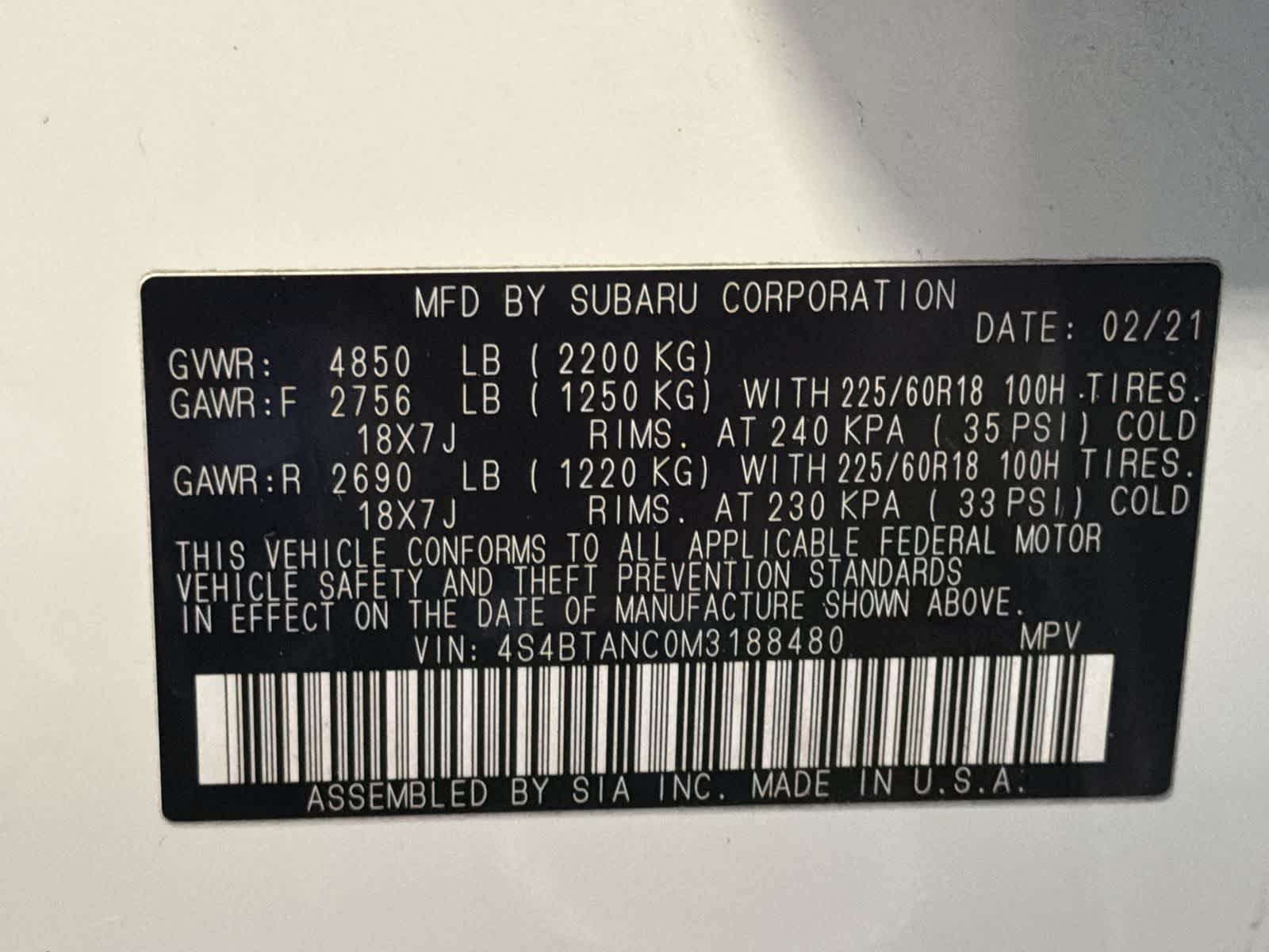 Thumbnail: 2021 Subaru Outback - 38