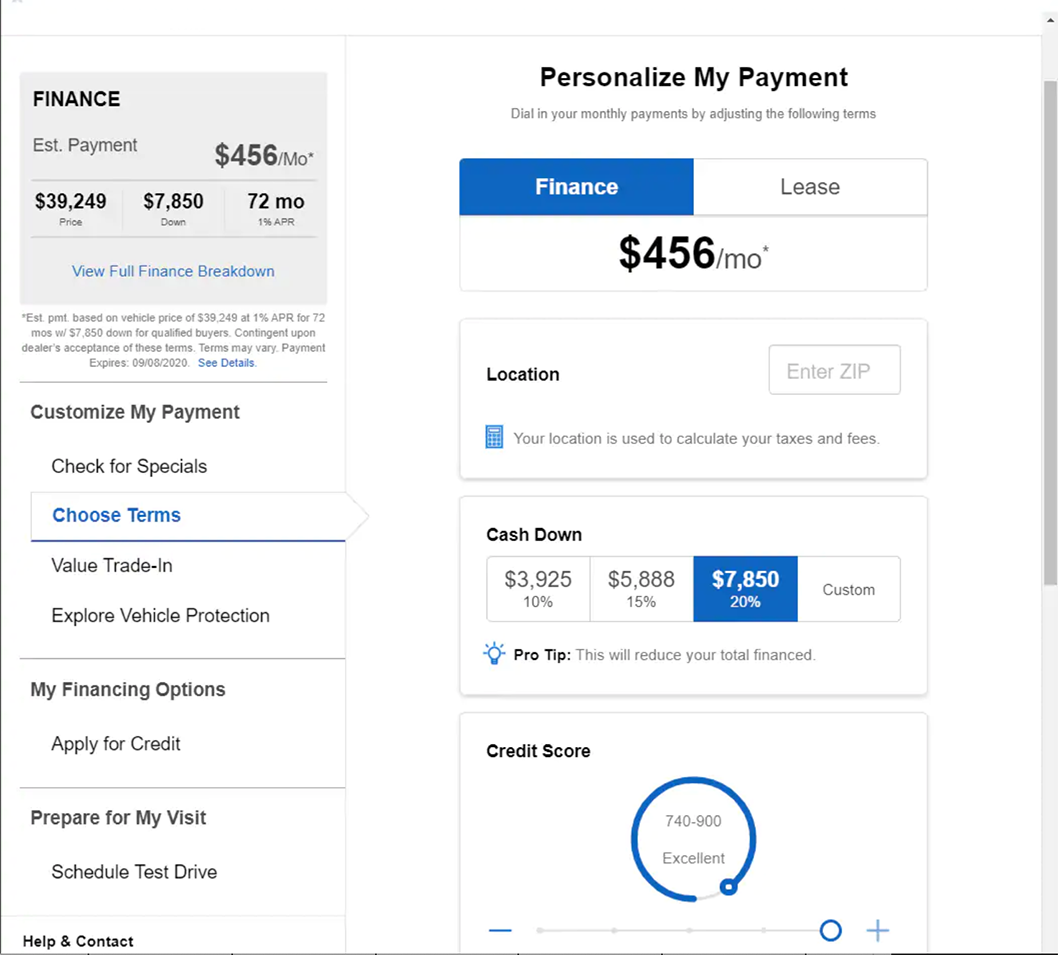 Personalize Your Payment
