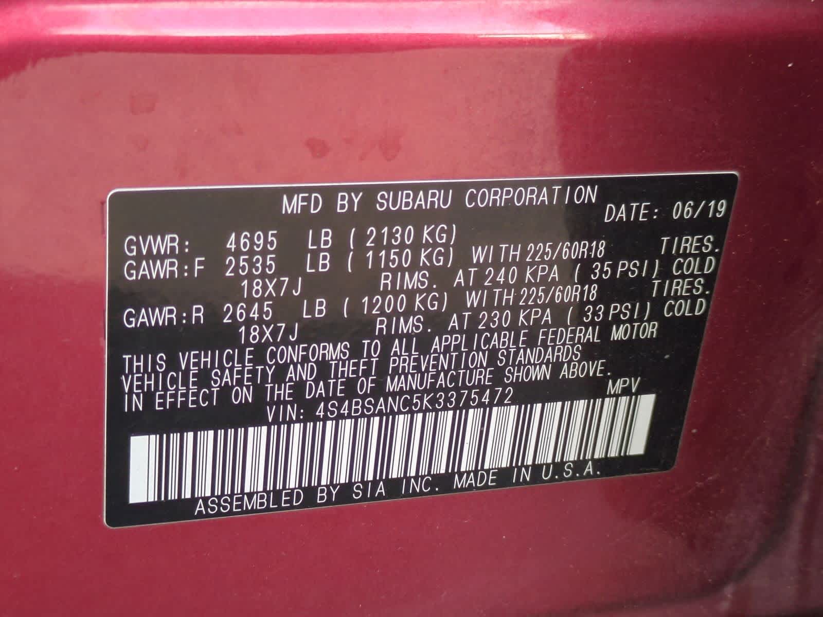 Thumbnail: 2019 Subaru Outback - 36