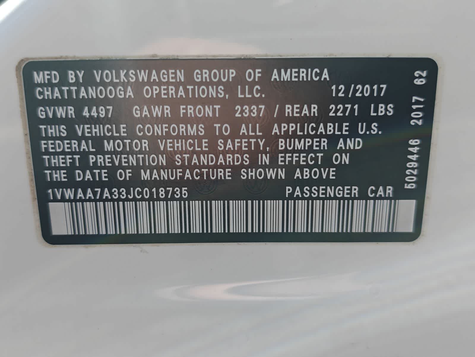 Thumbnail: 2018 Volkswagen Passat - 34