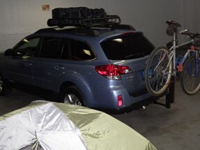Spokane Subaru Bike Rack Camping 2012 Subarus