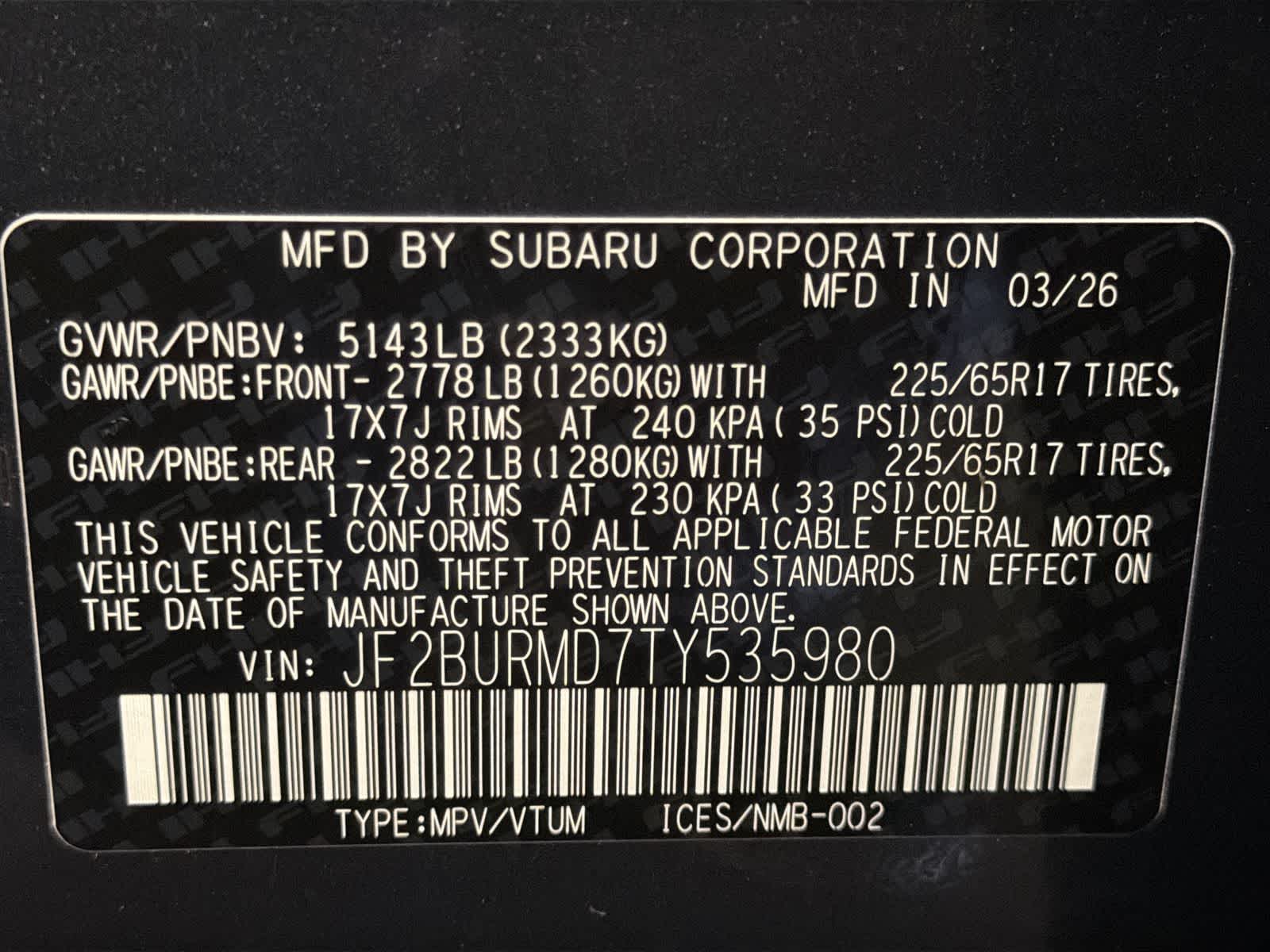 Thumbnail: 2026 Subaru Outback - 39