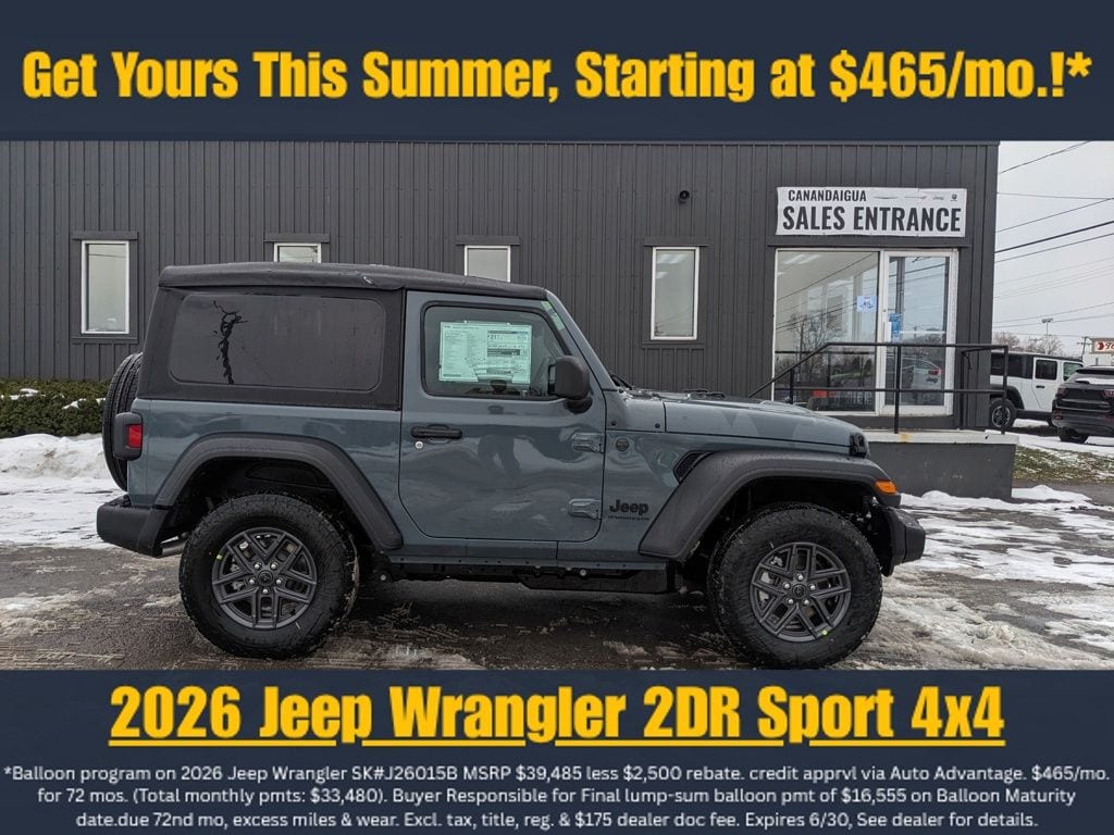 New 2026 Jeep Wrangler Sport S Sport Utility