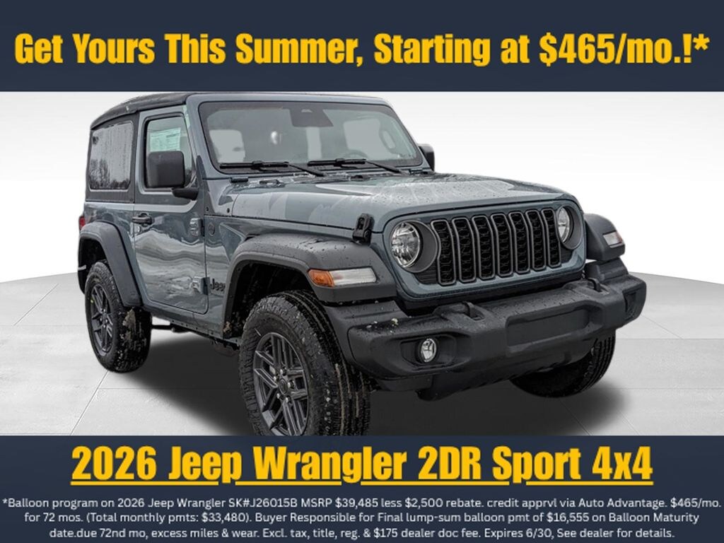 New 2026 Jeep Wrangler Sport S Sport Utility