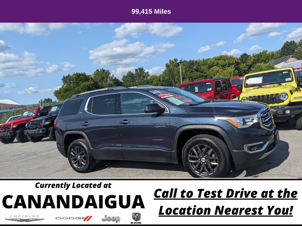 Used 2019 GMC Acadia SLT-1 with VIN 1GKKNULS5KZ247810 for sale in Canandaigua, NY