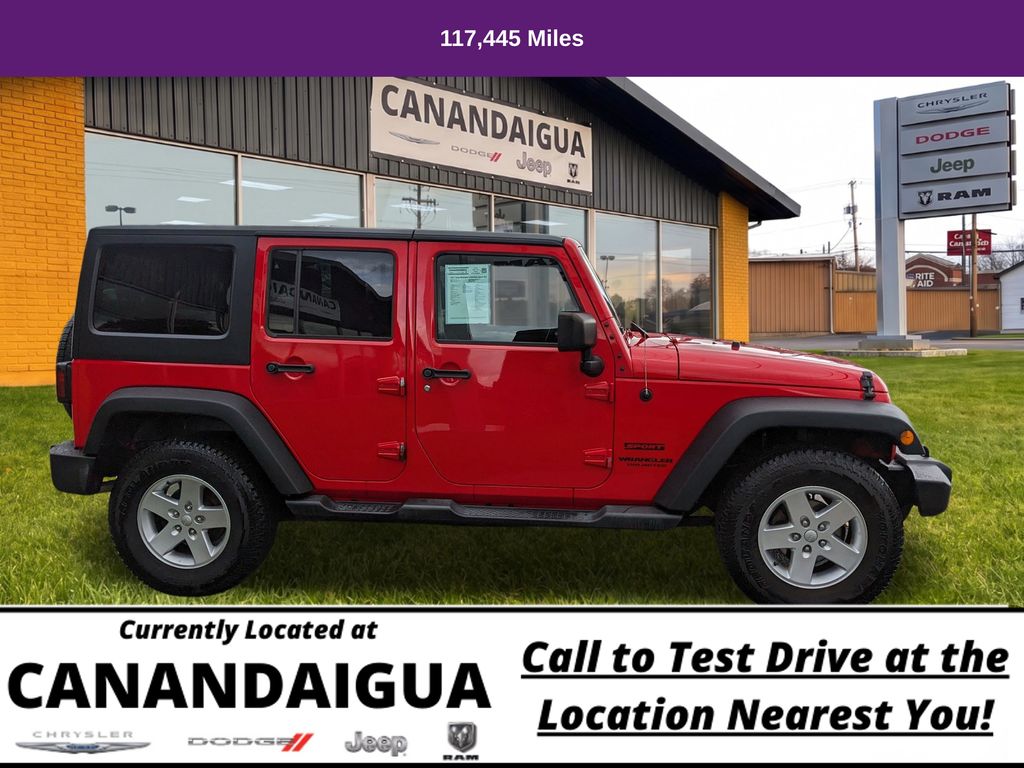 Used 2017 Jeep Wrangler Unlimited Sport S with VIN 1C4HJWDG0HL596120 for sale in Canandaigua, NY