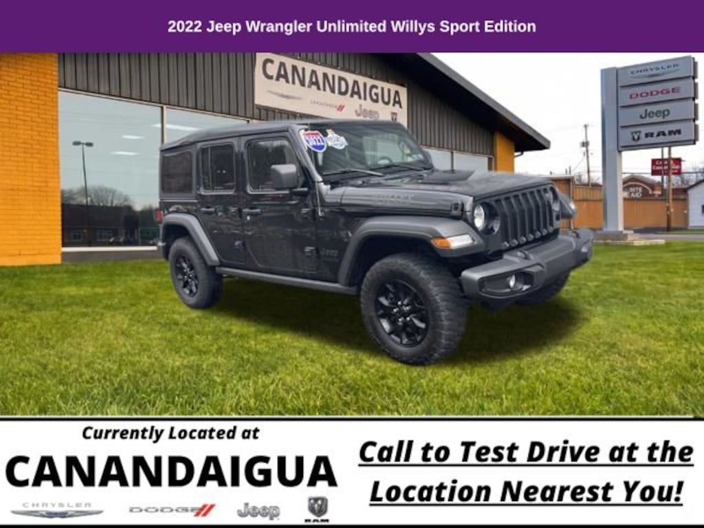Used 2022 Jeep Wrangler Unlimited Sport SUV