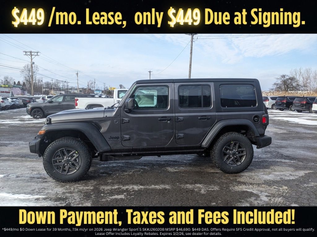 New 2026 Jeep Wrangler Sport S Sport Utility