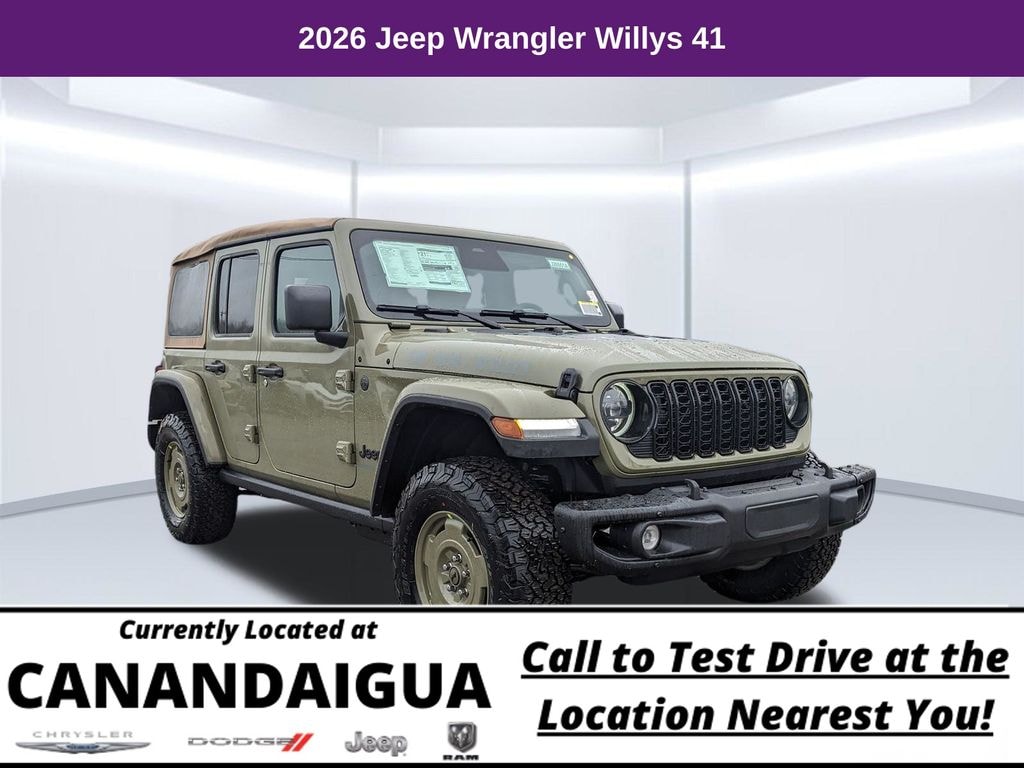 New 2026 Jeep Wrangler Willys 41 Sport Utility
