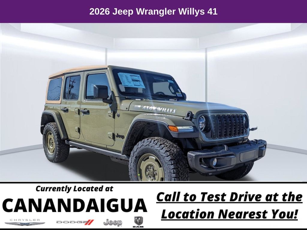 New 2026 Jeep Wrangler Willys 41 Sport Utility
