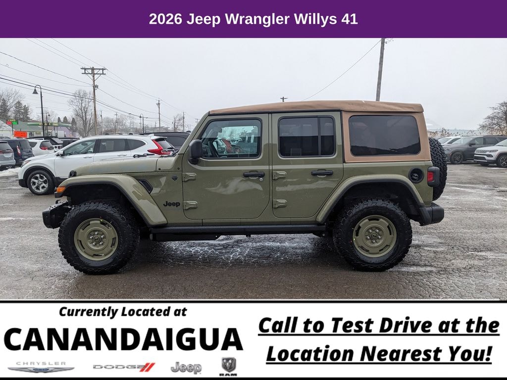 New 2026 Jeep Wrangler Willys 41 Sport Utility
