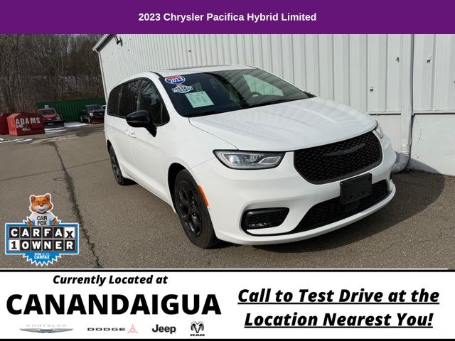 Used 2023 Chrysler Pacifica Hybrid Limited with VIN 2C4RC1S72PR569916 for sale in Canandaigua, NY