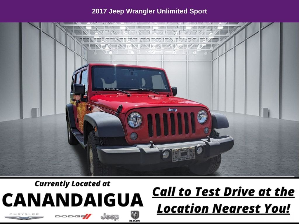 Used 2017 Jeep Wrangler JK Unlimited Sport 4x4 SUV