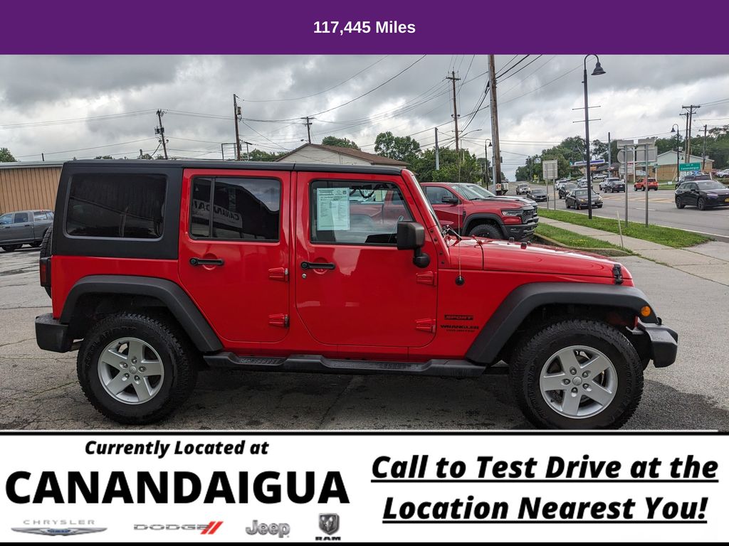 Used 2017 Jeep Wrangler Unlimited Sport S with VIN 1C4HJWDG0HL596120 for sale in Canandaigua, NY