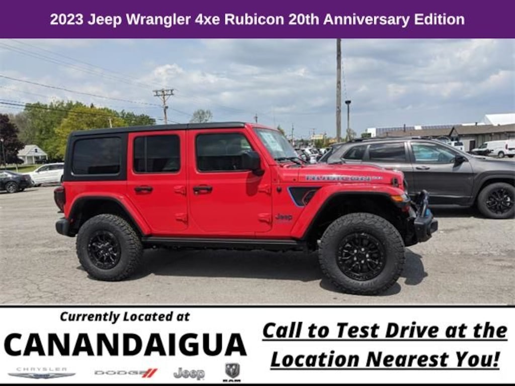 New 2023 Jeep Wrangler Rubicon 20th Anniversary Edition 4xe Sport Utility