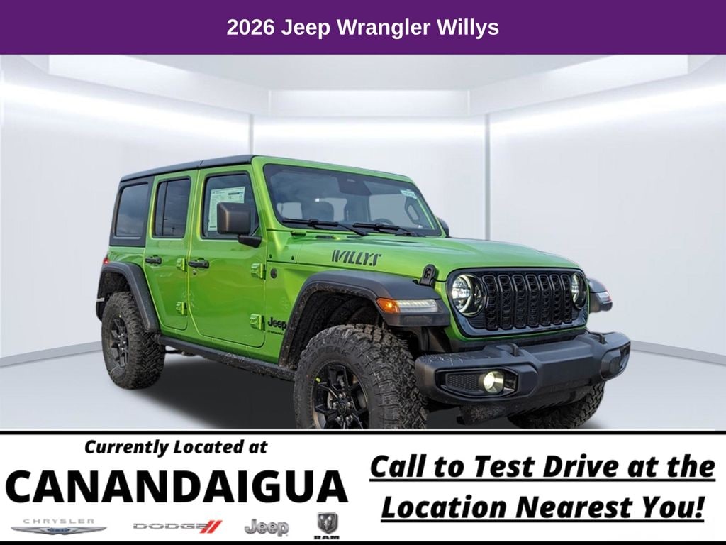 New 2026 Jeep Wrangler Willys Sport Utility