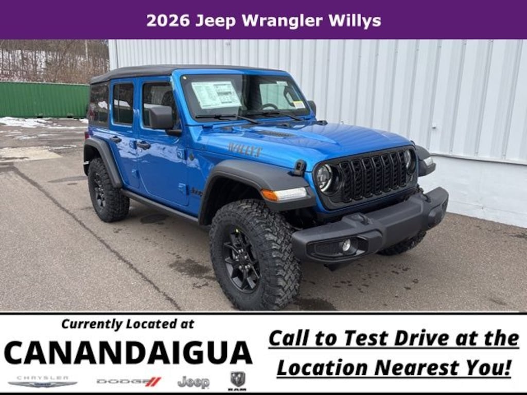 New 2026 Jeep Wrangler Willys Sport Utility