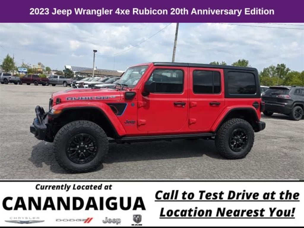 New 2023 Jeep Wrangler Rubicon 20th Anniversary Edition 4xe Sport Utility