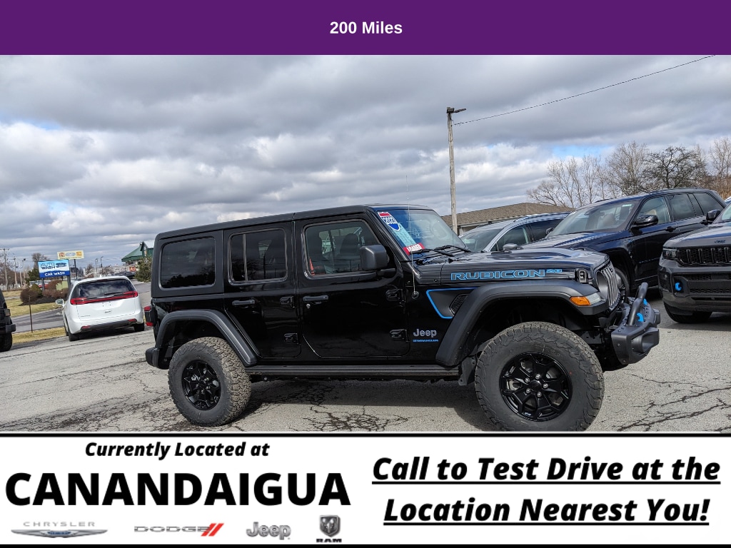 Used 2023 Jeep Wrangler 4xe Rubicon 4XE 20th Anniversary with VIN 1C4JJXR66PW690779 for sale in Canandaigua, NY