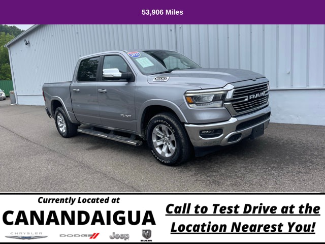 Used 2021 RAM Ram 1500 Pickup Laramie with VIN 1C6SRFJT1MN688293 for sale in Canandaigua, NY