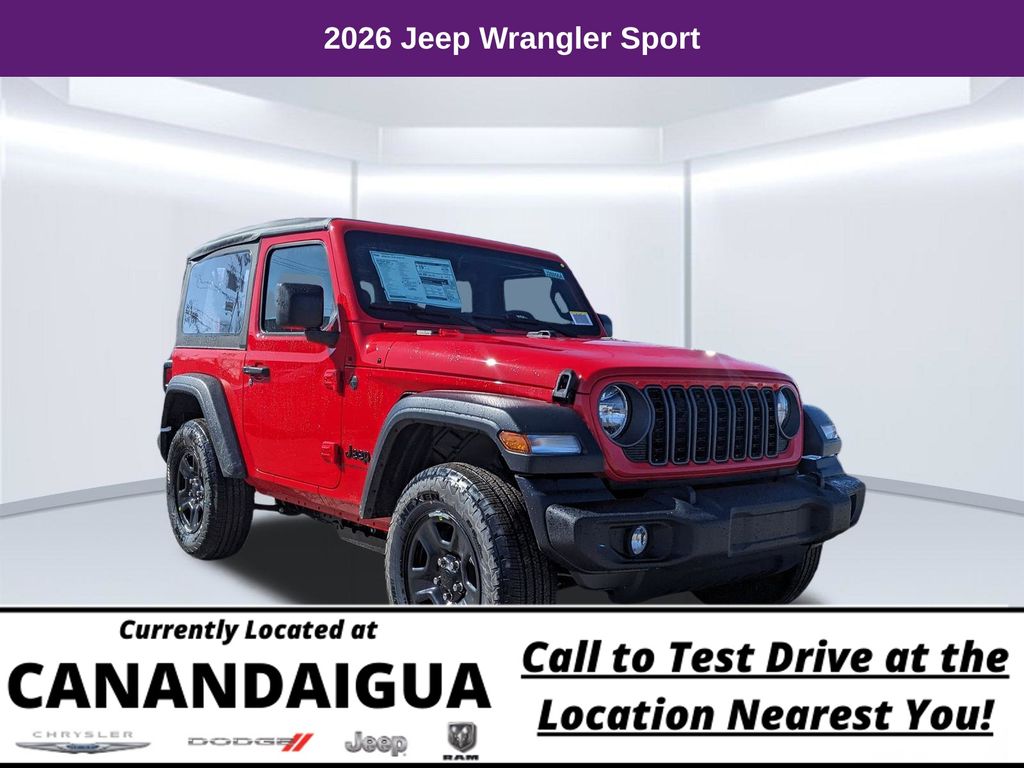 Firecracker Red 2026 Jeep Wrangler SUV / Crossover Four-Wheel Drive 6-Speed Manual