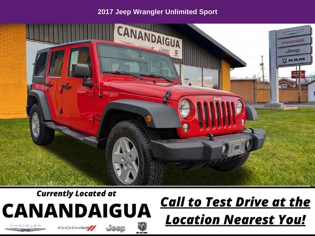 Used 2017 Jeep Wrangler JK Unlimited Sport 4x4 SUV