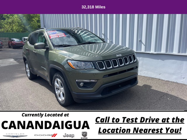 Used 2020 Jeep Compass Latitude with VIN 3C4NJDBB5LT256151 for sale in Canandaigua, NY