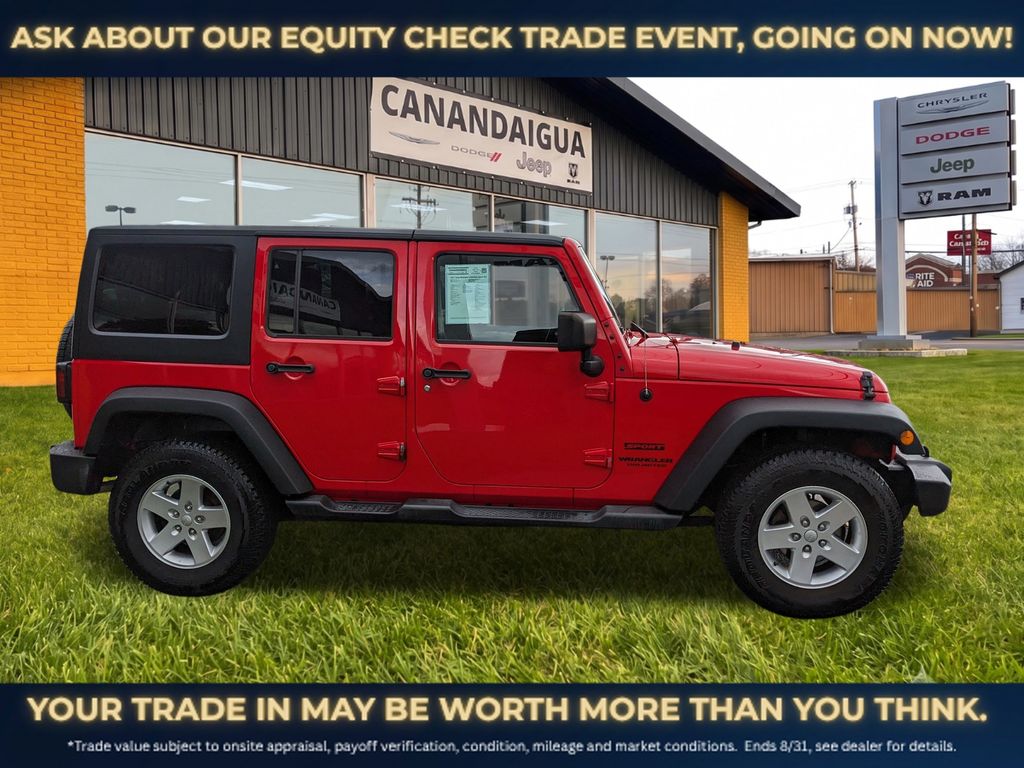 Used 2017 Jeep Wrangler Unlimited Sport S with VIN 1C4HJWDG0HL596120 for sale in Canandaigua, NY