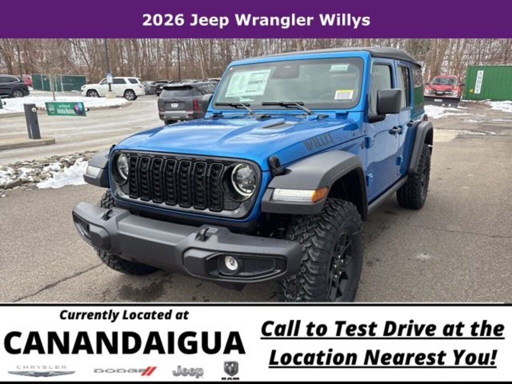 New 2026 Jeep Wrangler Willys Sport Utility